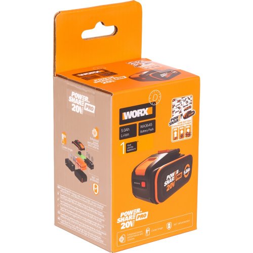 Аккумуляторная батарея WORX WA3645 20V 5,0 Ач