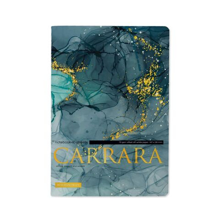 Записная книжка А5  40л. картон, мягк.пер. "Carrara. Bright" лин.