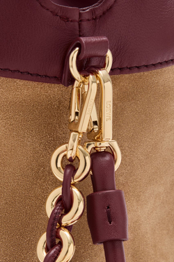 Loewe Сумка Flamenco среднего размера из мягкой кожи ягненка наппа, бургунди