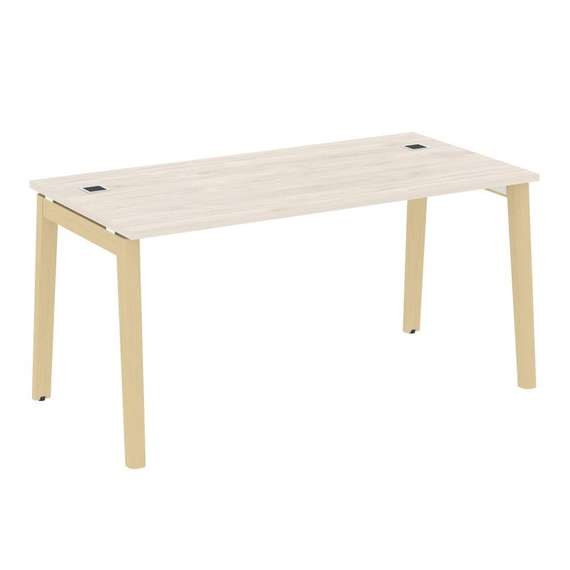 Onix Wood Direct Стол руководителя OW.SRR-4.8 Денвер Светлый/Дуб Светлый/Металл Белый 1580*800*750