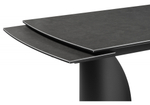 Керамический стол Woodville Готланд 180(240)х90х79 ink gray, черный