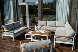 Лаунж зона из алюминия MAYA XL белая