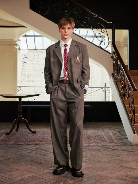 Блейзер HARSHandCRUEL "HACR Academy" Striped Blazer