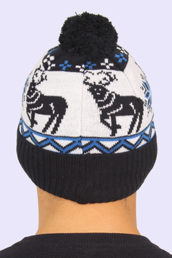 Мужская шапка PRIVAL с отворотом RUSSIA-3 синий, темно-синий