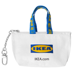 КНОЛИГ KNOLIG Брелок для ключей IKEA 9х7 см, белый