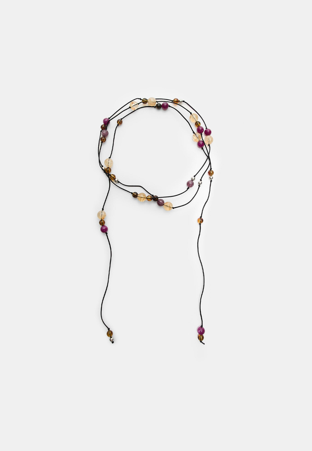 STRADIVARIUS Ожерелье из бисера, черный