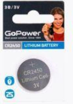 Батарейка GoPower CR2450 BL1 Lithium 3V