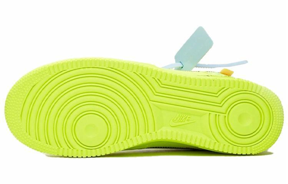 Кроссовки Off-White X Nike Air Force 1 Part 2 Volt The Ten