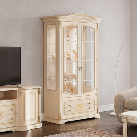 ФЛОРИАНА Шкаф-витрина 2-х дв.