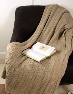 Элитный плед -покрывало Imperio 1 табачный от Luxberry