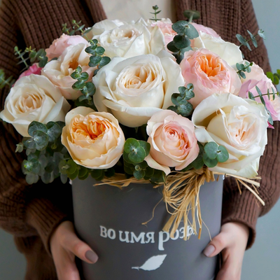 11. Шляпная коробка в пастельной гамме