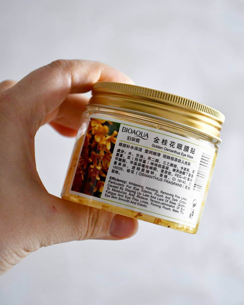 Тканевые маски для кожи вокруг глаз с золотым османтусом, 80шт