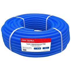 Труба гофрированная РОСТерм ПНД d32 мм, синяя, (100)