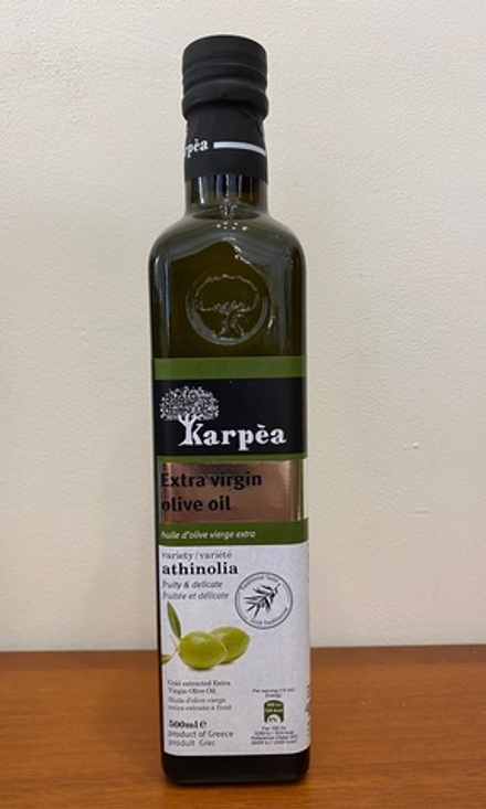 Оливковое масло Karpea  ATHINOLIA  Extra Virgin 0.5 л, Греция