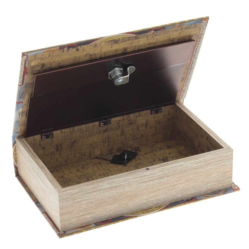 GAEM Шкатулка-книга с замком, L18 W7 H27 см