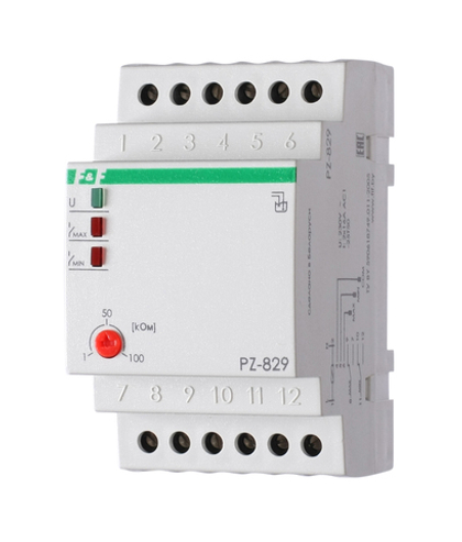 Реле контроля уровня жидкости PZ-829 без датчиков, двухуровневое 2х16А 2NO/NC