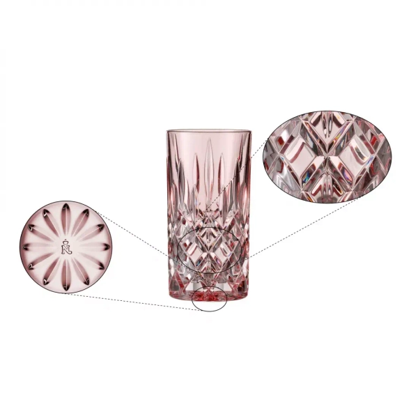 Набор стаканов высоких 2шт 395мл Nachtmann Noblesse Fresh Colors розовый