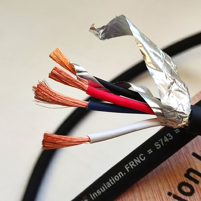 DAXX S743 Акустический кабель 4х2.5мм.кв. негорючий медный круглый, экран (нг) FRNC -1пог.м.-