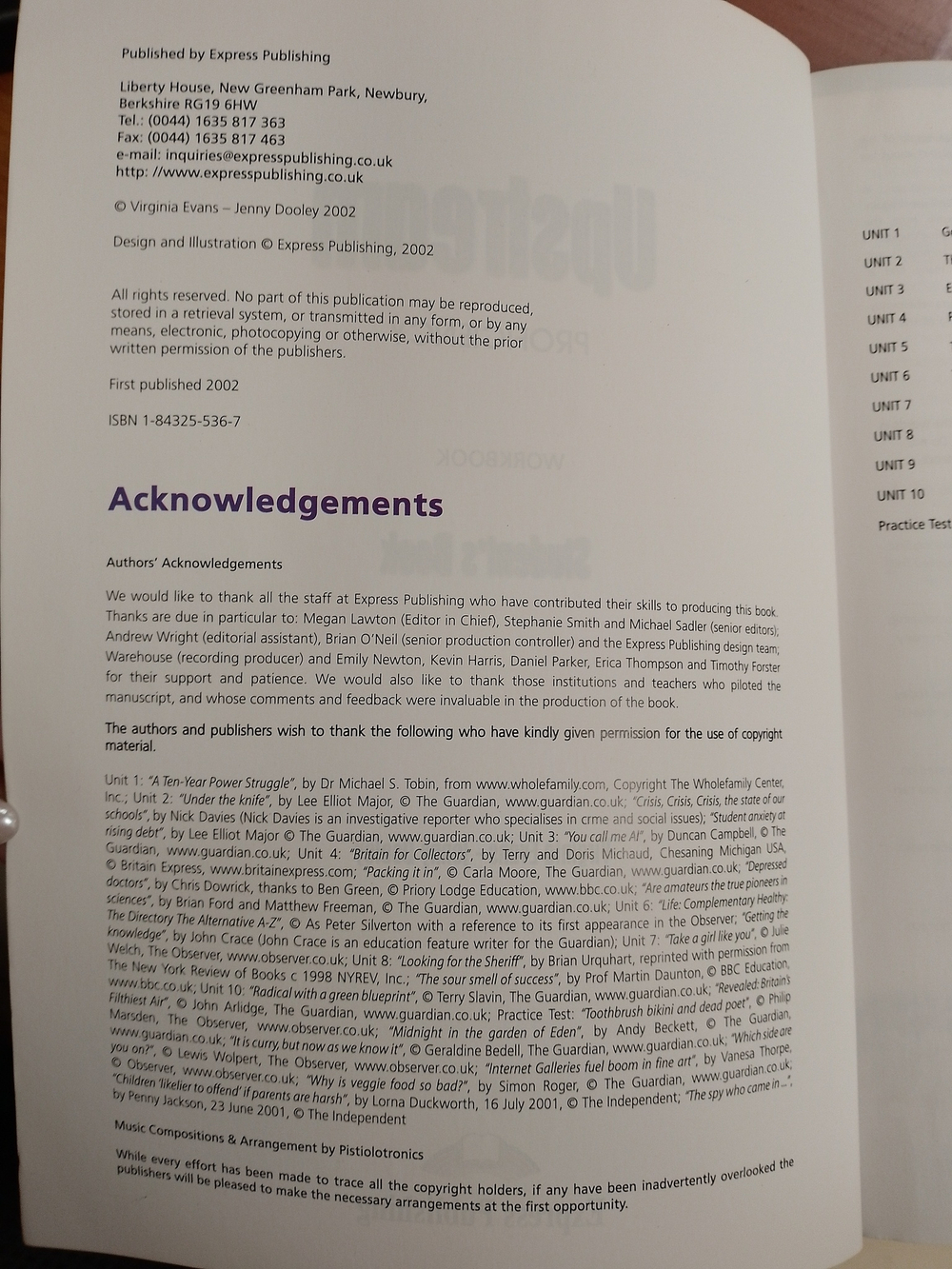 UPSTREAM PROFICIENCY WORKBOOK S'S