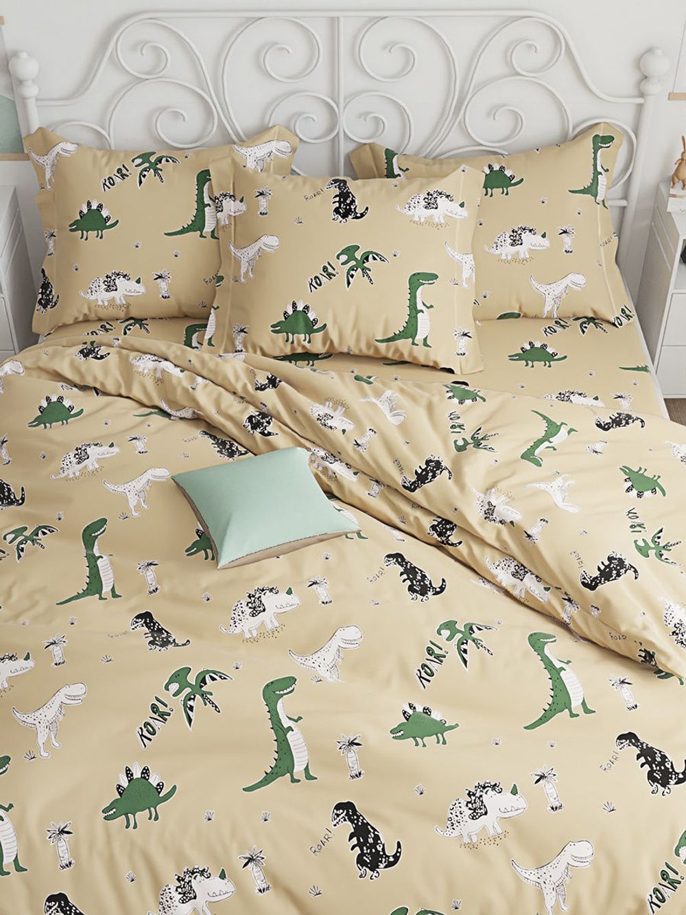 Простынь на резинке Сказка "Creeper" 120х200 см, перкаль