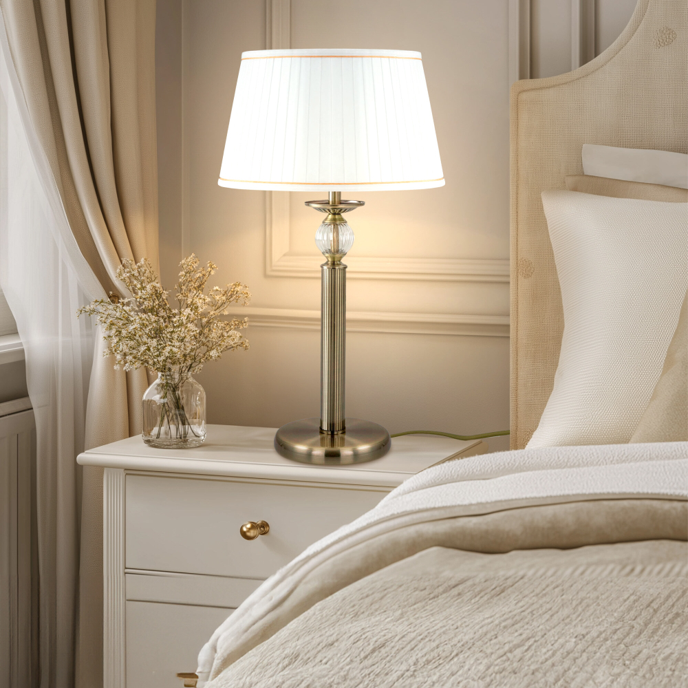 Citilux Гера CL433813 Настольная лампа с абажуром Бронза