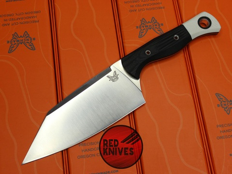 Нож Benchmade Station Knife - черная рукоять , клинок сатин