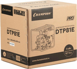 Мотопомпа дизельная для грязной воды CHAMPION DTP81E (патрубки 80 мм, качает 1000 л/мин)