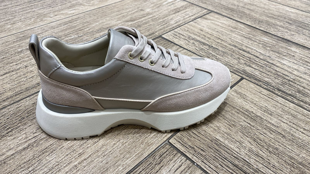 104396B3-YP beige-24Z Женские сникерсы деми