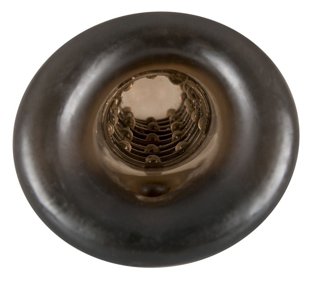 Насадка на пенис You2Toys Rebel Smoke с рёбрышками и кольцом, 18 см