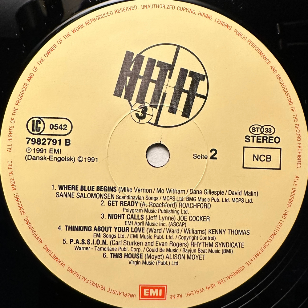 Сборник Hit It 3 2LP (Дания 1991г.)