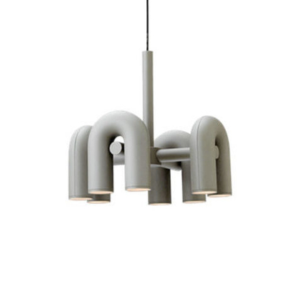 Подвесной дизайнерский светильник Cirkus by AGO Lighting (4 плафона/серый)