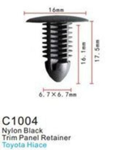 Клипса для крепления внутренней обшивки а/м Тойота пластиковая (100шт/уп.) Forsage клипса C1004(Toyota)