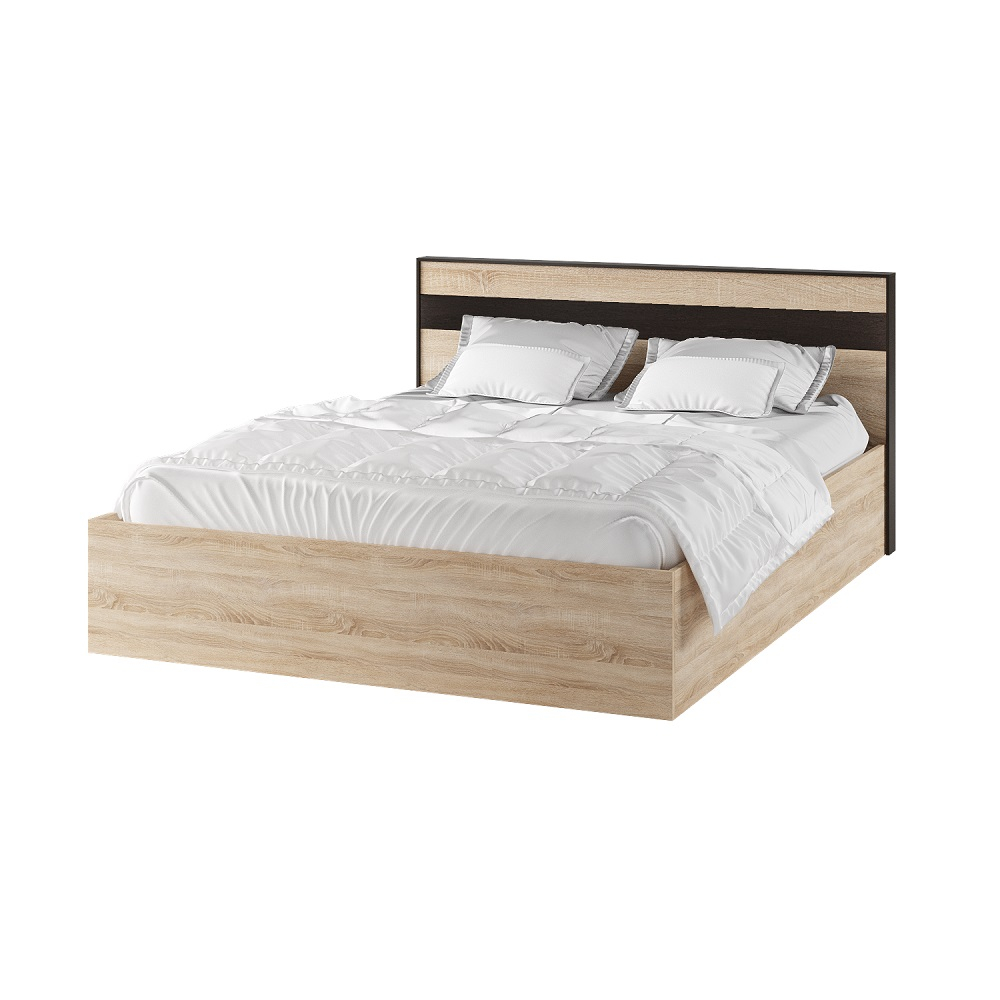 Кровать 160х200 с настилом ЛДСП Лирика ЛК-1