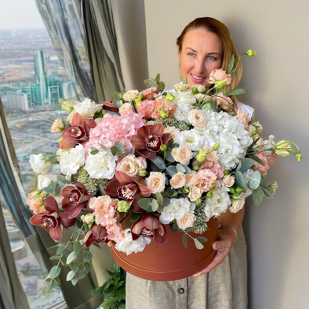 Букет цветов «Карамельный луи»