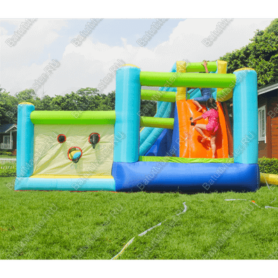 Батут домашний "Водная горка 2" 4,5*4*2,6 м