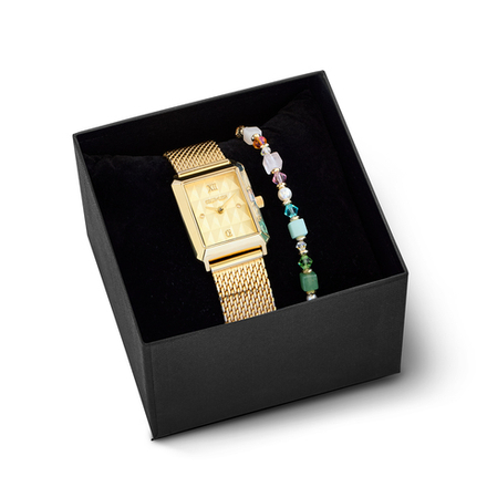 Комплект Coeur de Lion Gold-Gold (часы и браслет) 7672/53-1616