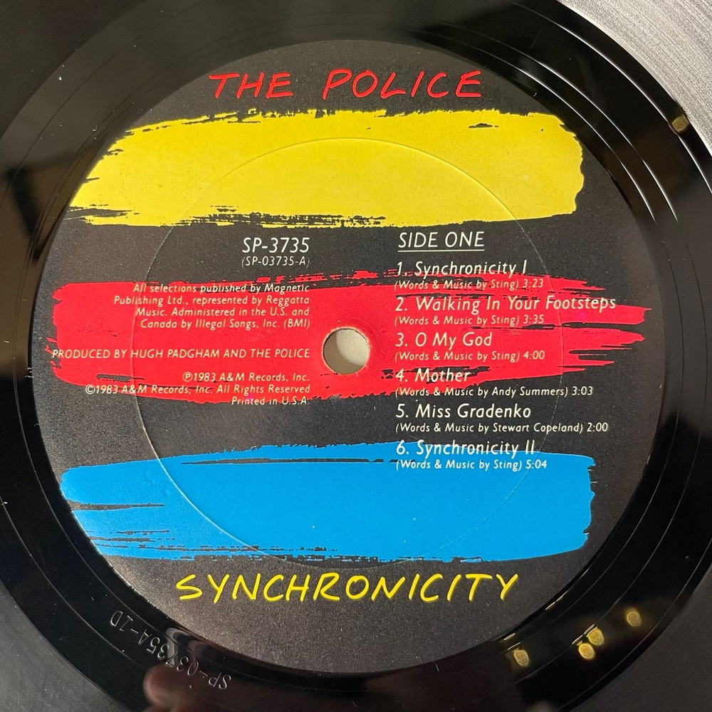 Винтажная виниловая пластинка LP The Police Synchronicity (США 1983)