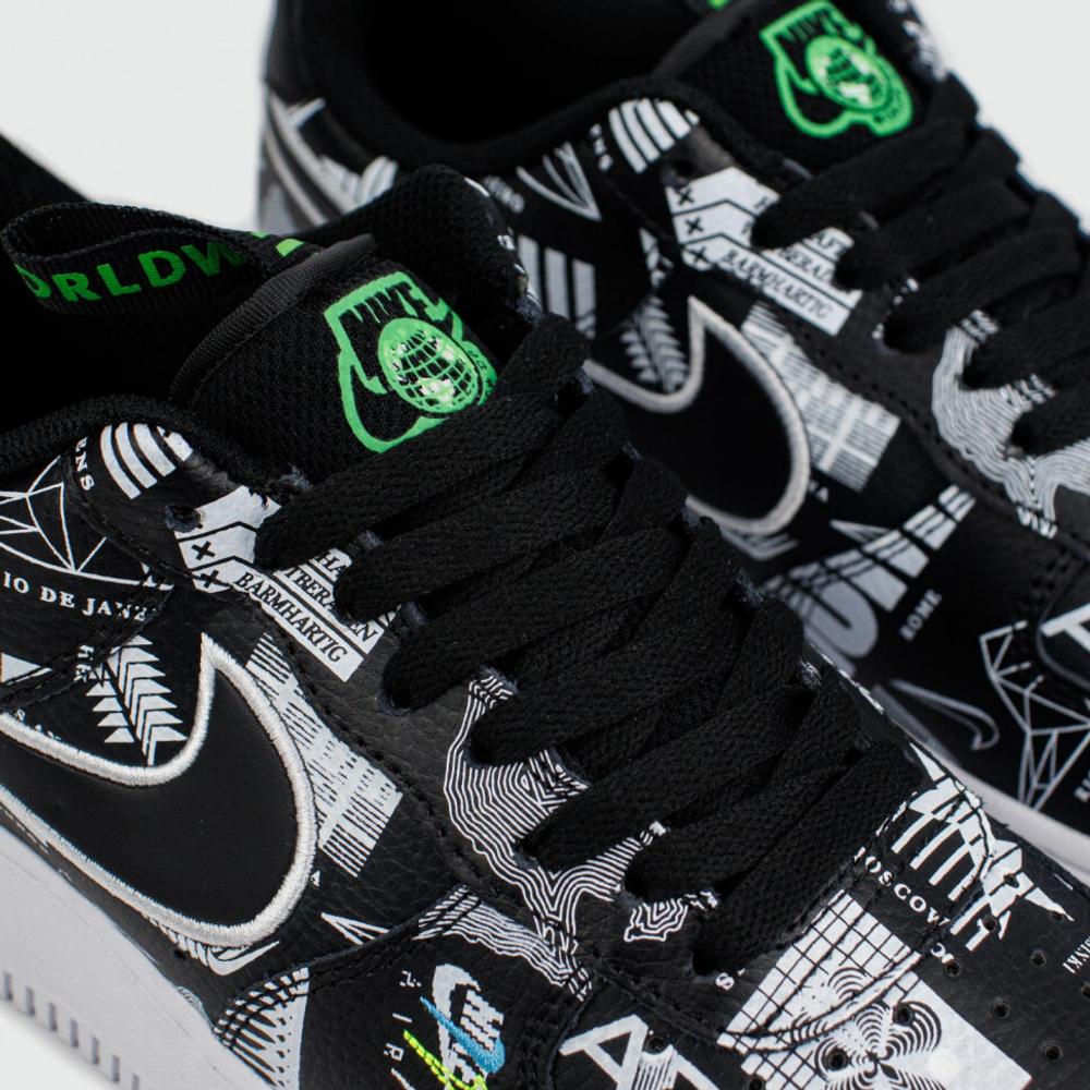 кроссовки Nike Air Force 1 Low Black Pictures