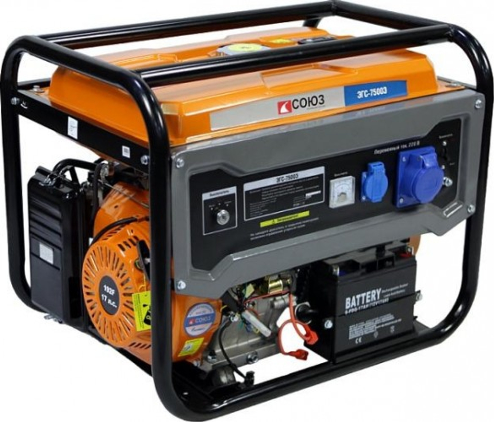 Генератор бензиновый СОЮЗ ЭГС-7500Э