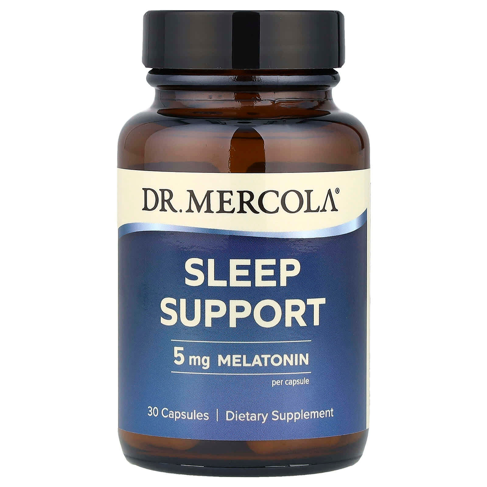 Dr. Mercola, Поддержка сна, 5 мг, 30 капсул