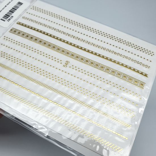 Наклейки для ногтей №548 золото