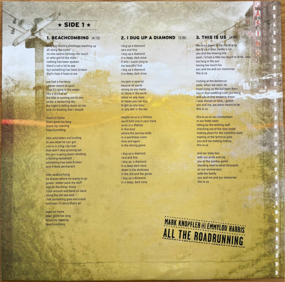 Mark Knopfler, Emmylou Harris / All The Roadrunning (20th Anniversary Edition)(Coloured Vinyl)(LP)