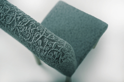 Чехол на стул без оборки Жаккард, цвет Серый, Набор 4 шт.