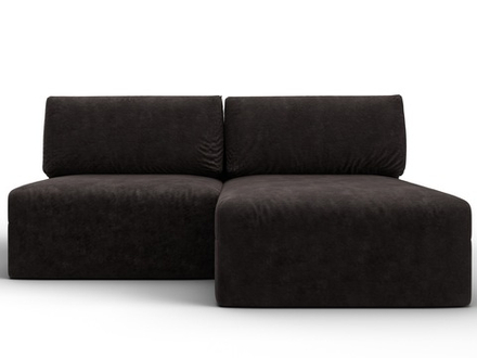 Диван угловой модульный Лига-060 НПБ угол универсальный, BRUT 17 коричневый, Велюр, 129511