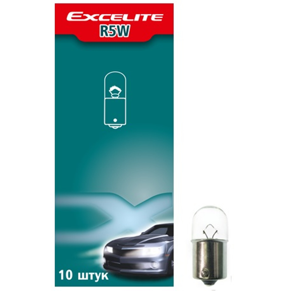 Лампа R5W 5W 12V BA15s Excelite стоп-сигнал