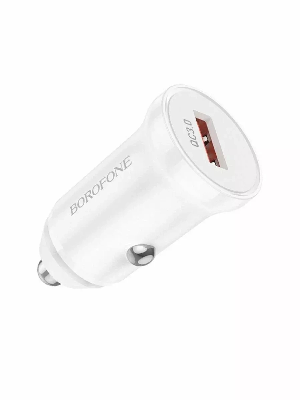 Автомобильная зарядка BOROFONE BZ18 QC3.0 Белый