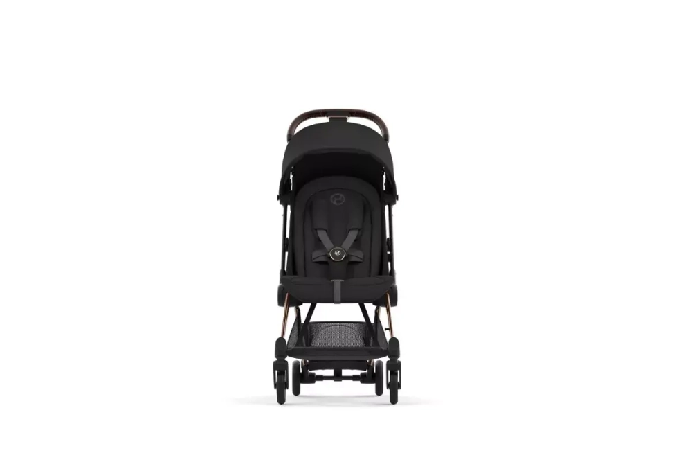 Коляска прогулочная Cybex Coya, Sepia Black шасси Rose Gold