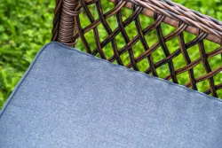 "Доппио" обеденная группа плетеная, цвет коричневый