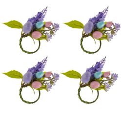 GAEM Набор из 4-х колец для салфеток "Пасхальных", D3.8 см, L7 W3 H20 см