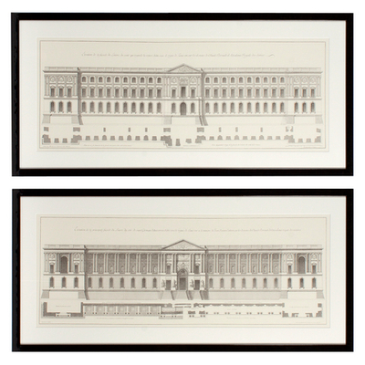Постер Prints La Façade Du Louvre set of 2 арт.106540